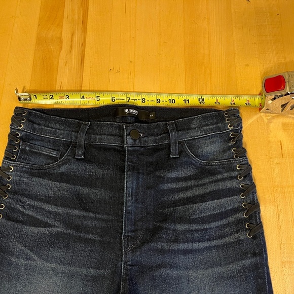 NEW*👖Hudson Barbara High Rise Super Skinny Ankle Jean w/ Side Laces NWOT 27 - Picture 11 of 15